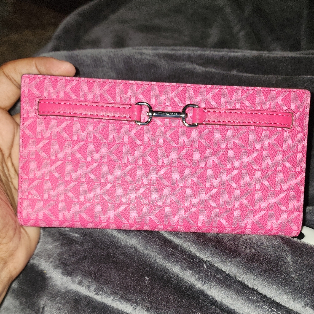 Michael Kors Fuchsia Logo Wallet